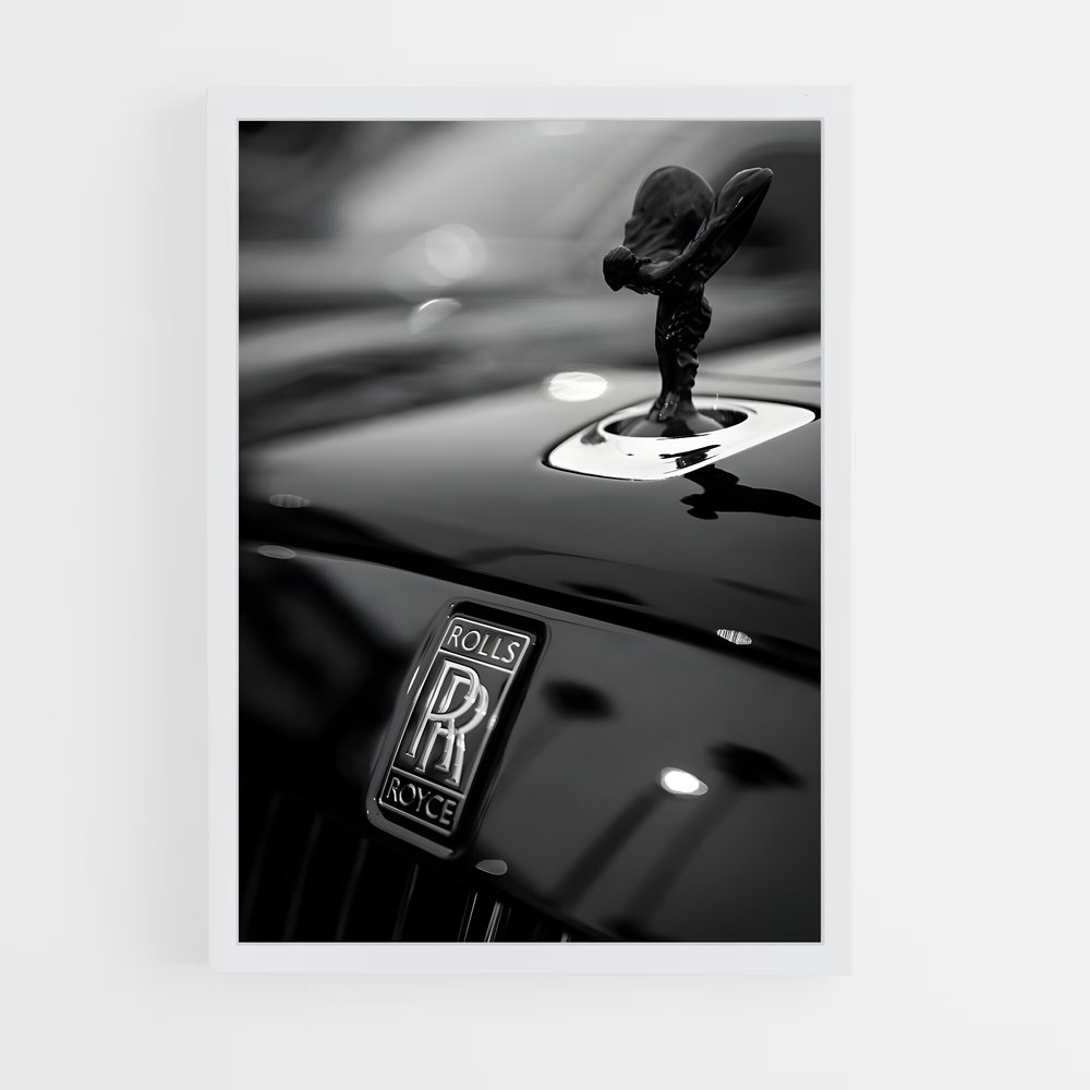 Poster Rolls Royce Noir & Blanc – affiche Rolls-Royce (vue 3)